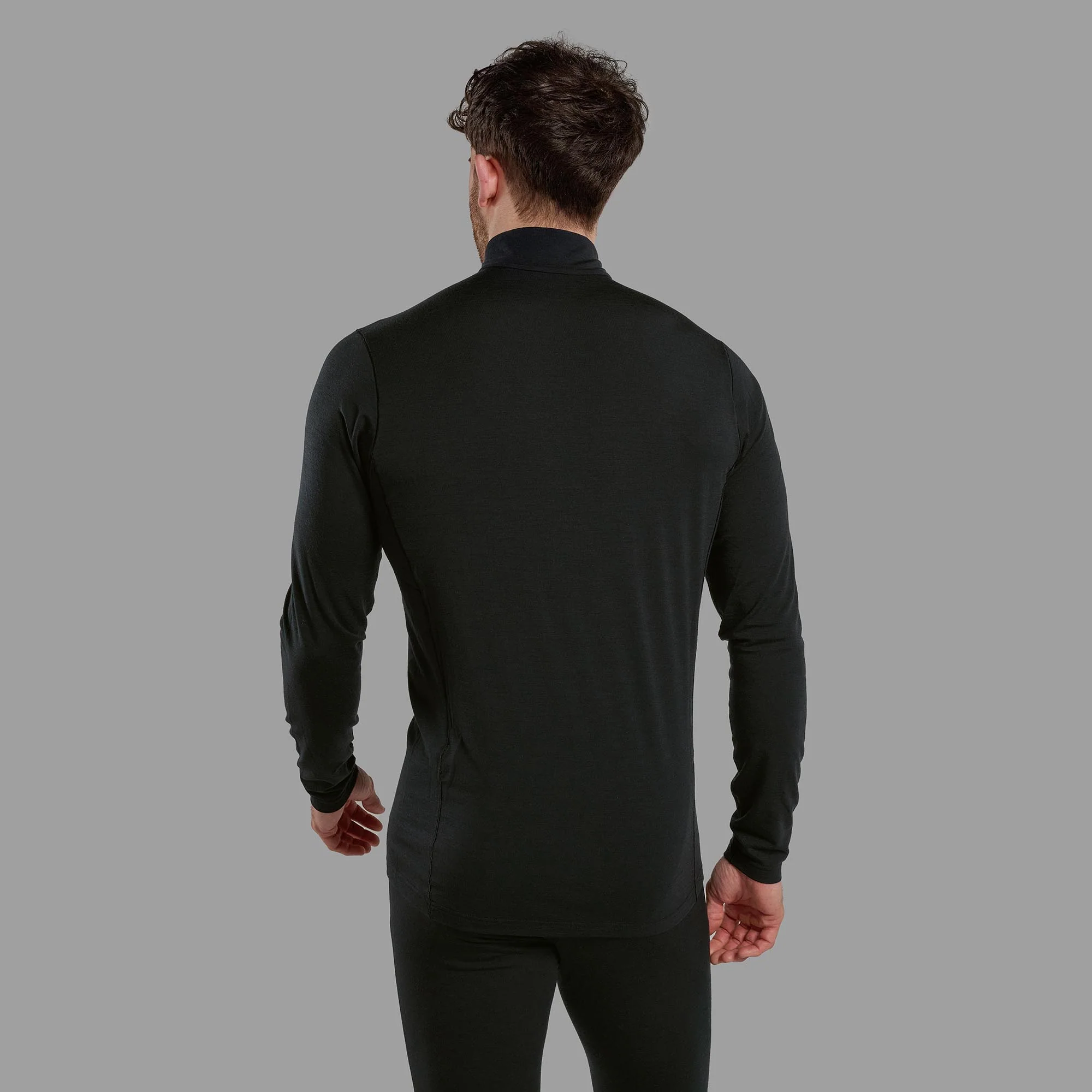 Montane Men's Malli Long Sleeve Zip Merino T-Shirt - Image 3