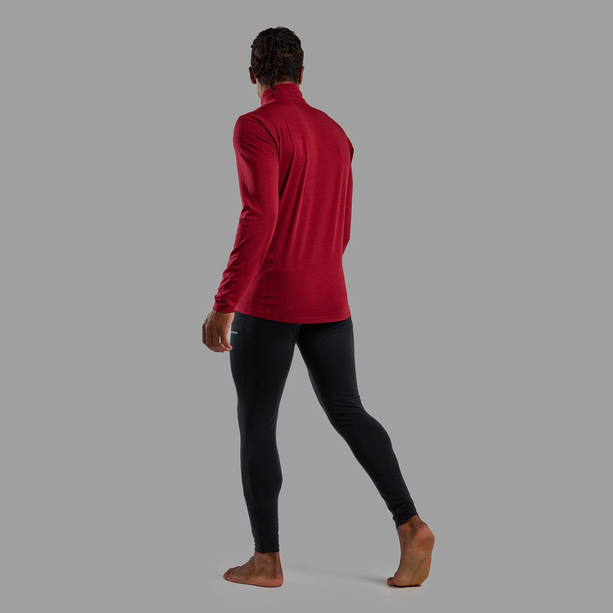 Montane Men's Malli Long Sleeve Zip Merino T-Shirt - Image 9